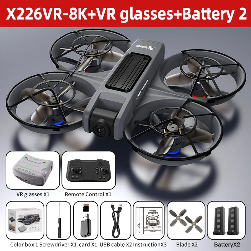Original Mini Drone X226/X226VR Drones 4K Professional Remote Control Helicopter Plane RC Dron Quadcopter Toys Gift for Kids
