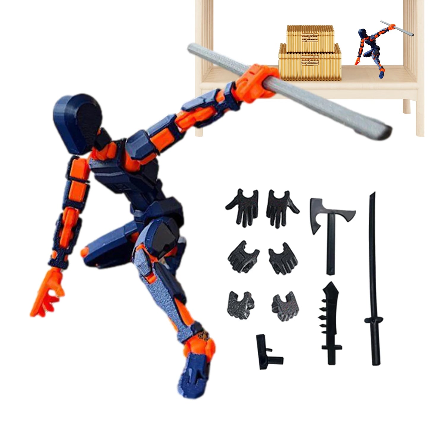 1PC 13 Joints Figure Articulate Movable Dummy Doll Diy Assembly Toy 3D Printed Action Figure Stop Motion Animation Dummy
