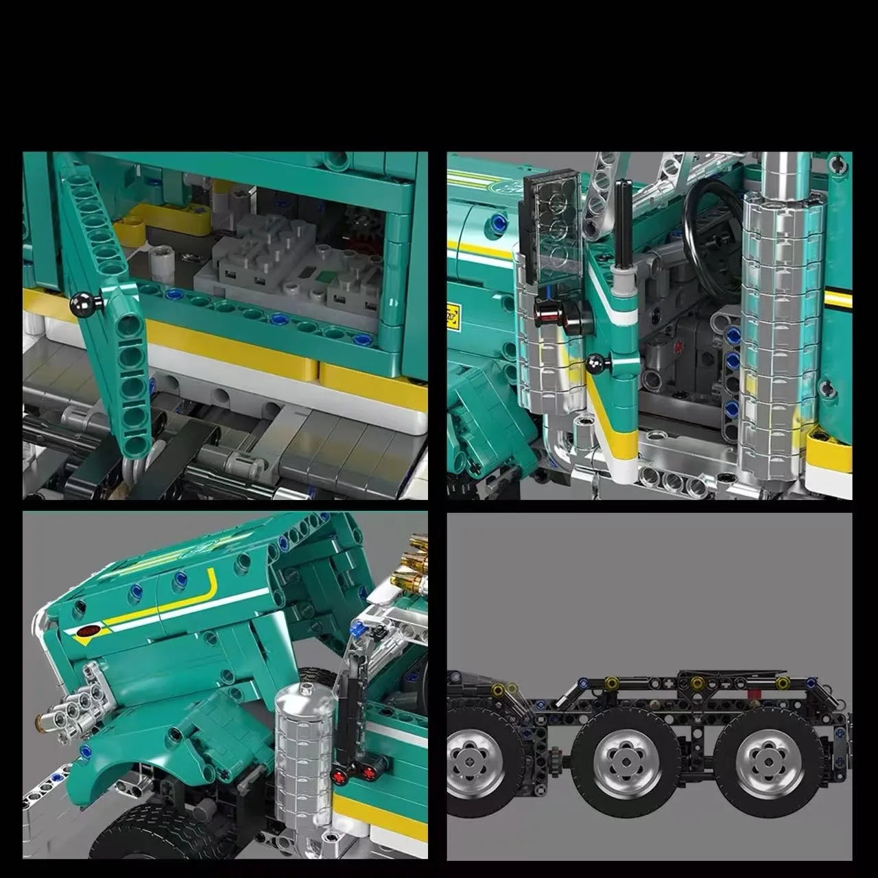 MOULD KING 13201 Peter American Truck Engineering Car Building Blocks Brick Model Toy for Kids Adult Gift