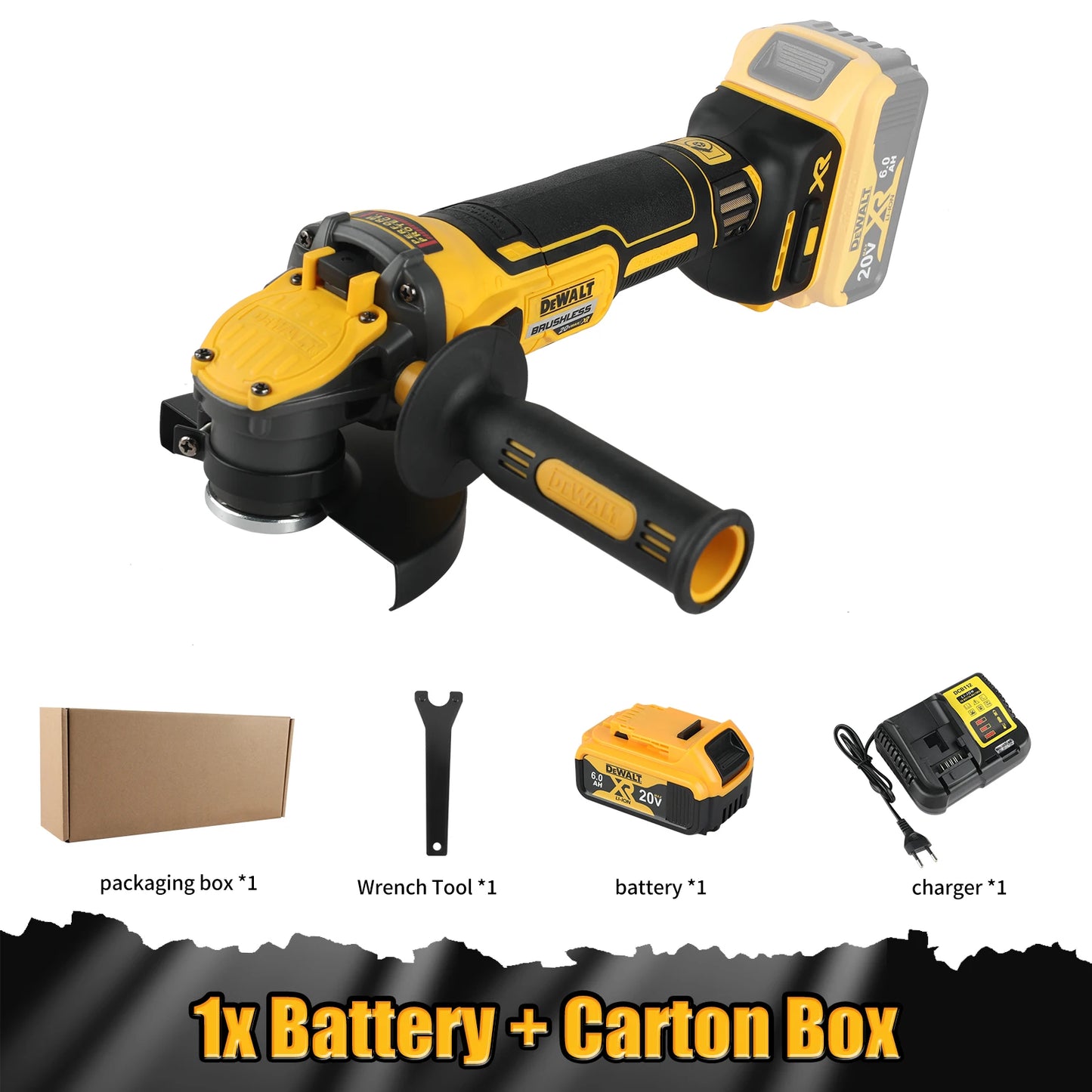 DEWALT DCG409 125mm Flat Head Angle Grinder Bare Machine Tool Cutting Machine 20v grinder Brushless Tools
