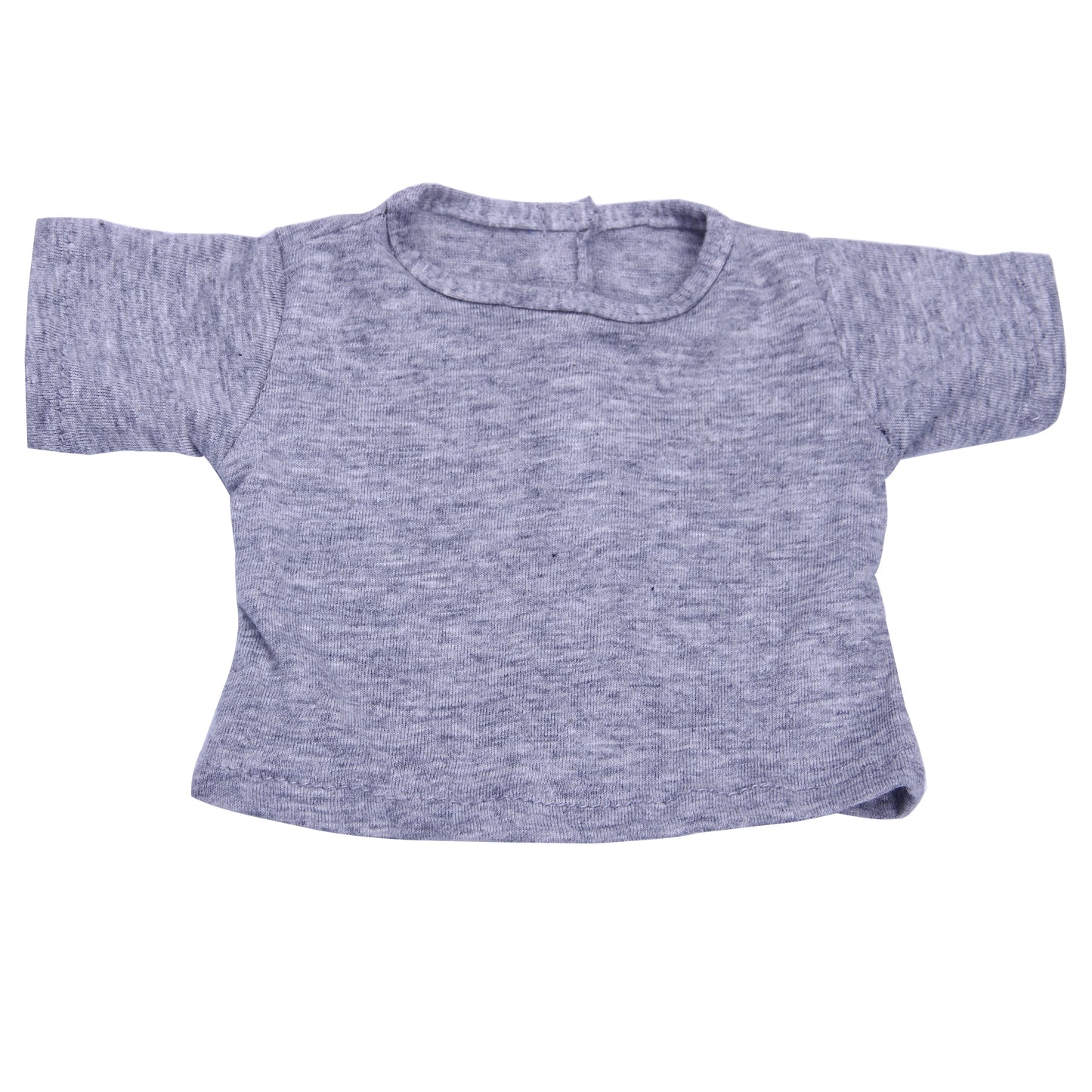 Doll Clothes Summer T-shirt Pure Cotton Short Sleeve Handmade Solid Color Clothes For 16-18Inch ,43cm Baby Doll DIY Toys Gifts