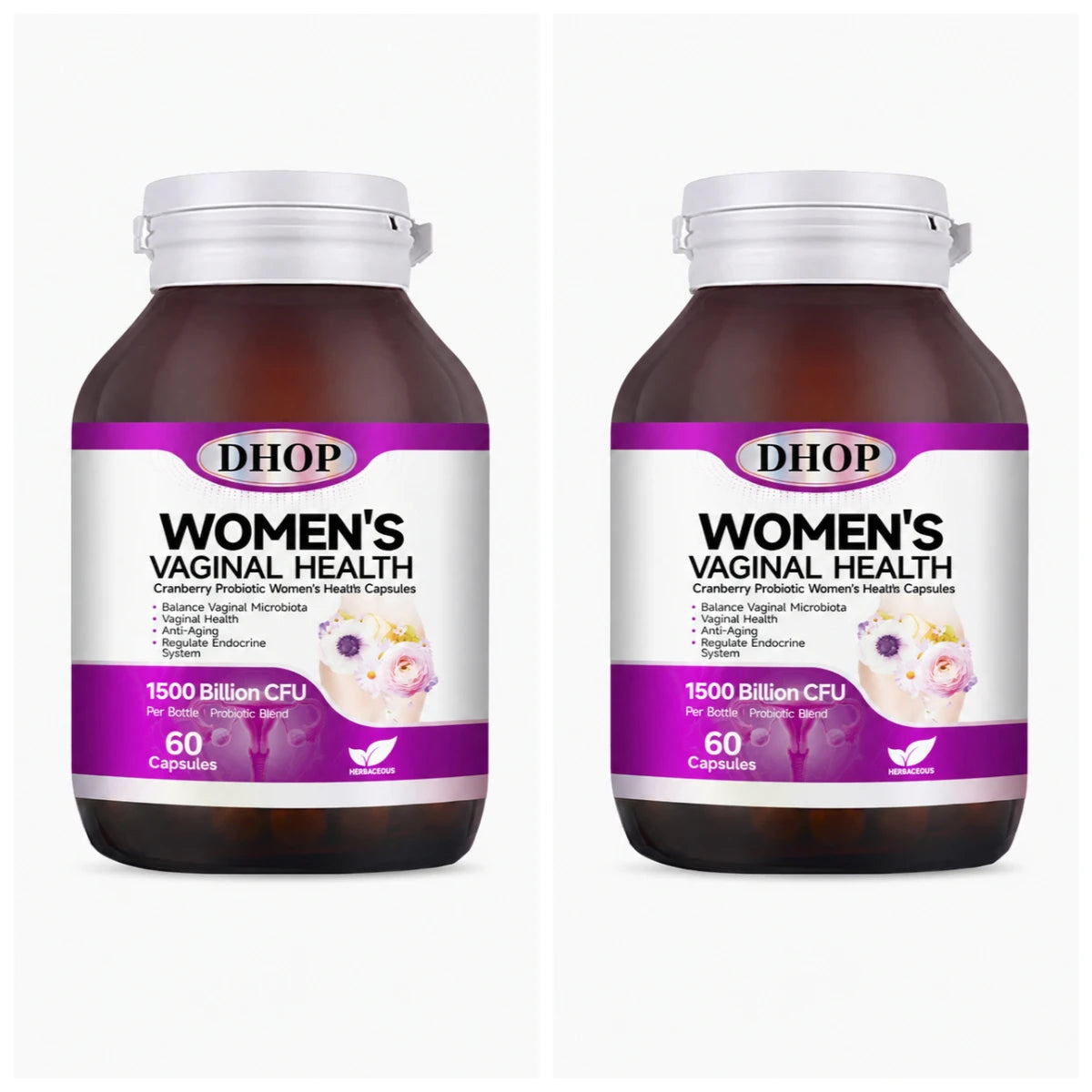 Women Vaginal Health Capsules 60 Count with Multivitamin,Probiotic Blend — Support Urinary System Wellness & Balanced Microbiota
