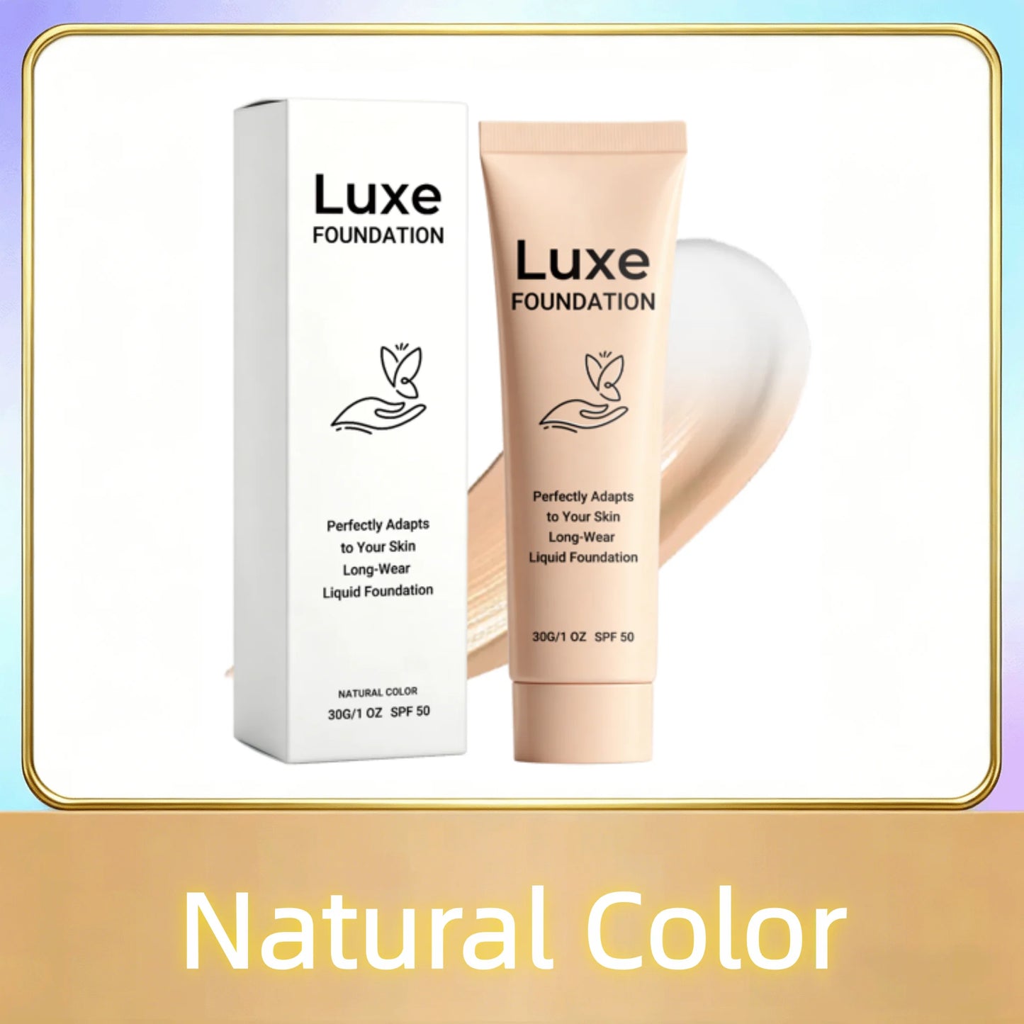 SPF 50 Color Changing Foundation Self Adjusting Adapt Skin Tone Conceal Face Fine Flaws Natural Invisible Skin Pores Makeup Base