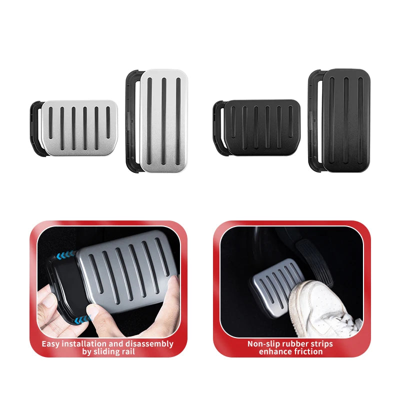 TESY For Tesla All Model YL Y Juniper Launch Model 3 Highland Accelerator Brake Pedal Anti Slip Foot Rest Cover