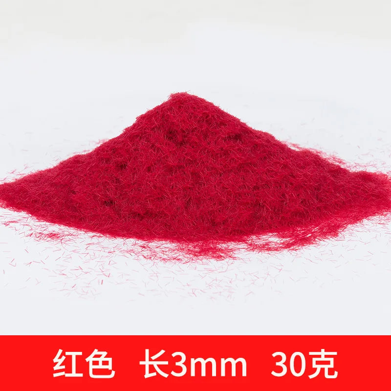 3MM Miniature Grass Powder for Making Terrain Grass DIY Lawn Building Sand Table/Railway/Wargame Model Scenery Diorama 30g/bag