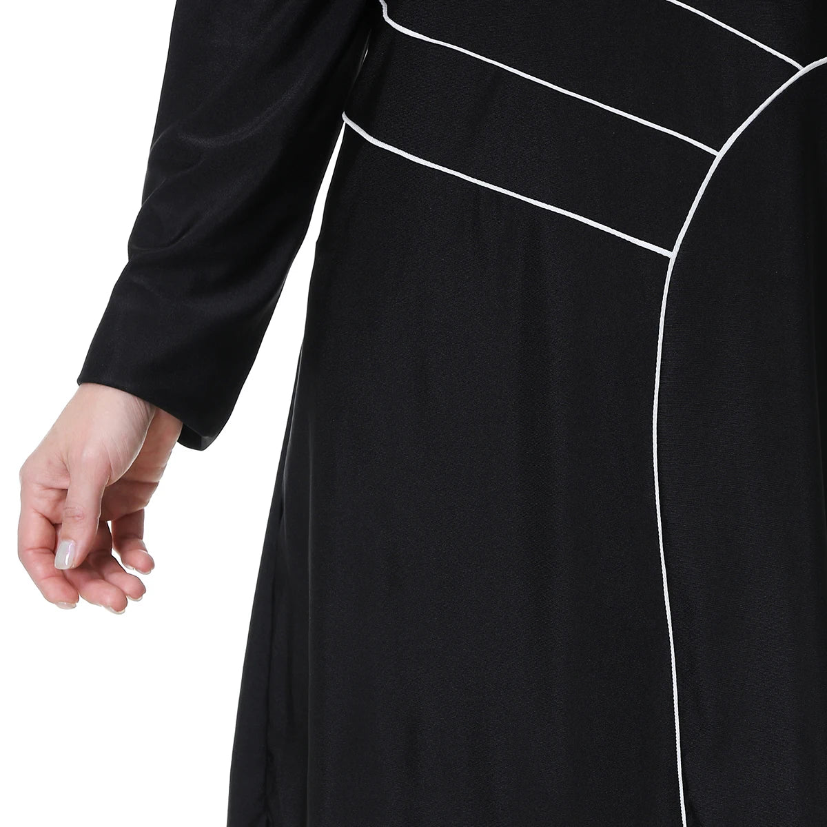 H1029 Muslim Women Fullcoverage  Long Sleeves Cover Up Burkinis Three Pieces Plus Size Swimwear Suits