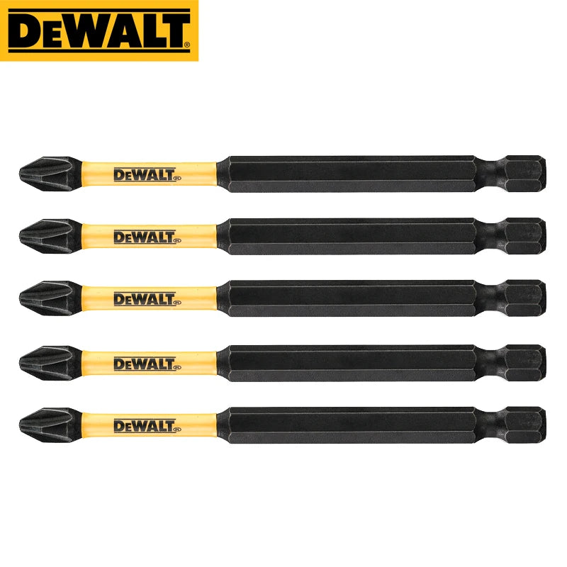 DEWALT DWA3PH21RB PH2 Impact Bits Set - 1/5PCS 89mm High Hardness No Wear/Stripping for Power Drills DIY Pro Use