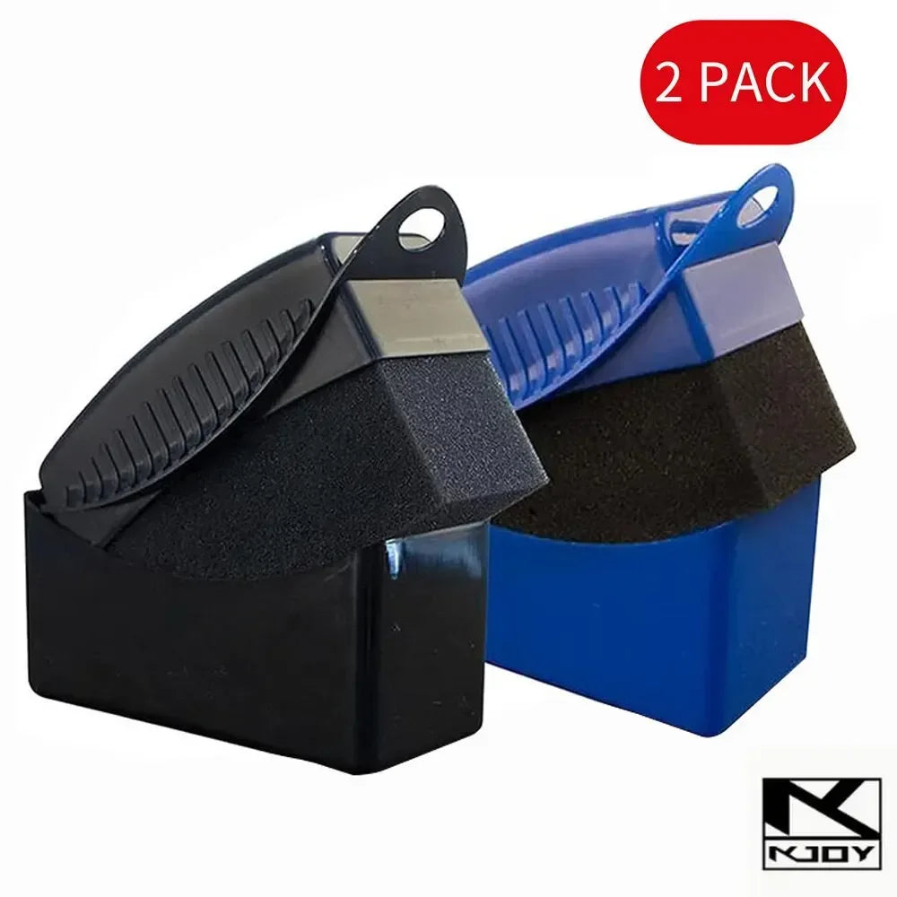 kkjoy Auto Wheel Rim Detailing Sponge Pads Wax Polishing Washing Tool 2Pcs used for car tire cleaning work