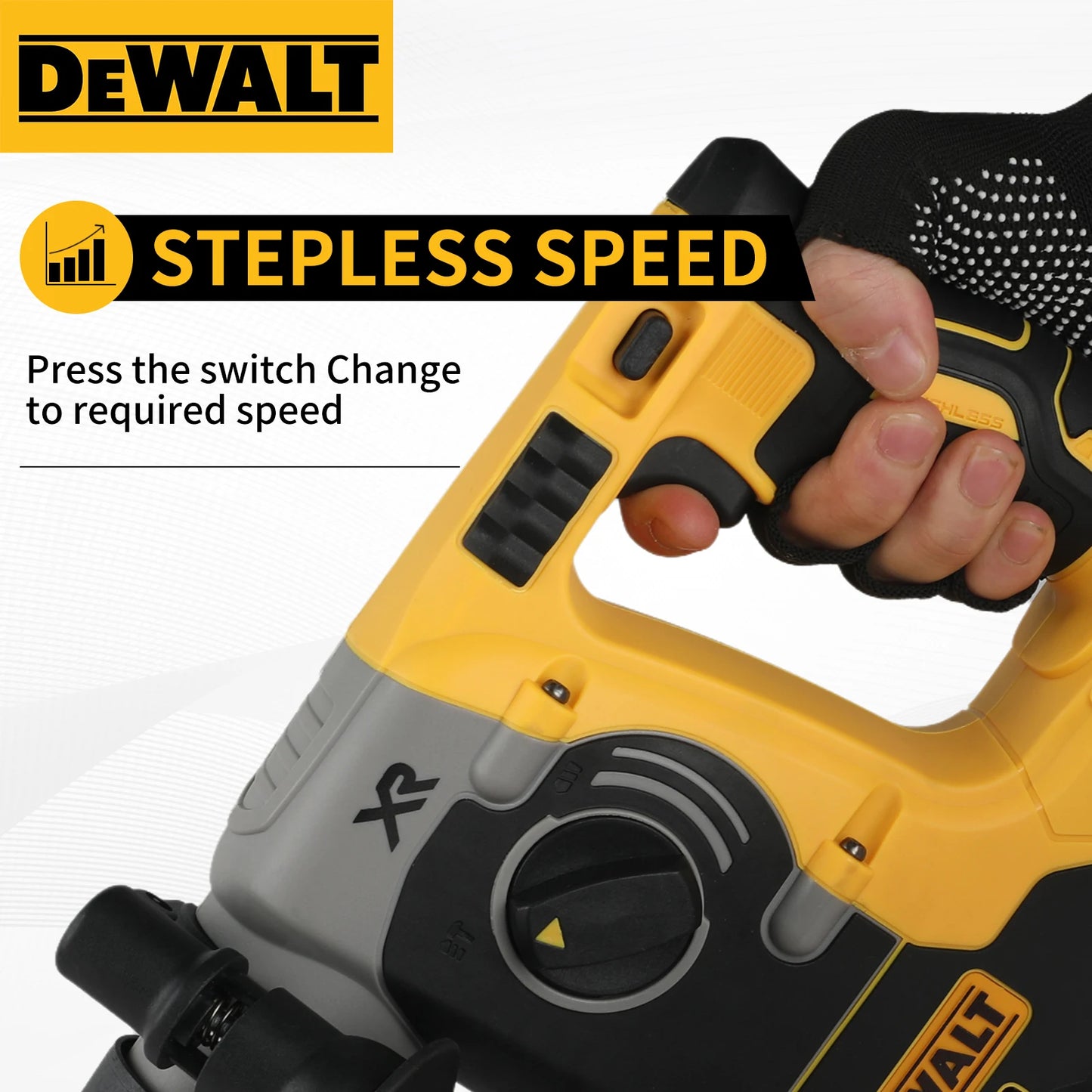 DEWALT DCH273 Rotary Percussion Drill 18V/20V MAX SDS Brushless 1 Inch PLUS L-shaped Woodworking Impact Drill（no Battery）
