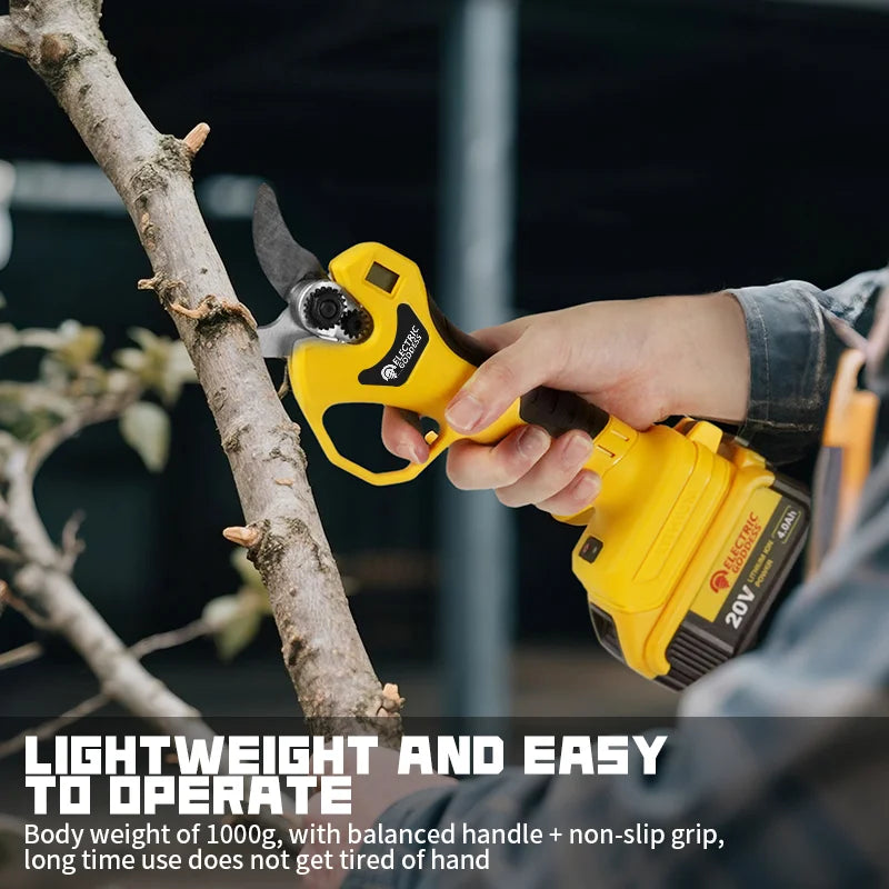 Brushless Electric Scissor Garden Trimmer 30mm Cutting Electric Pruning Shears Garden Power Tools for Dewalt 20V Battery Pins