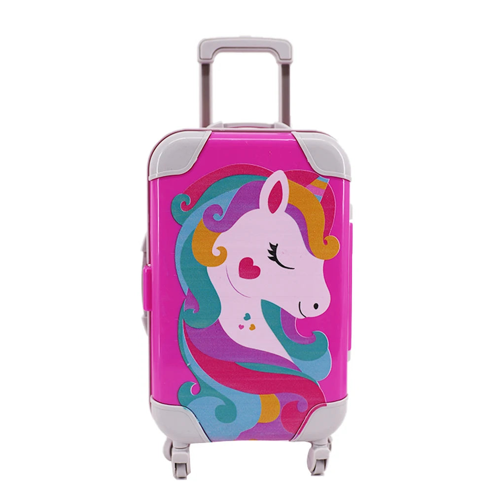 The Latest Doll Luggage For 43cm Baby Doll Clothes Accessories For Labubu,18 Inch American Doll Girl's Toys,babi Doll,1/3 Bjd