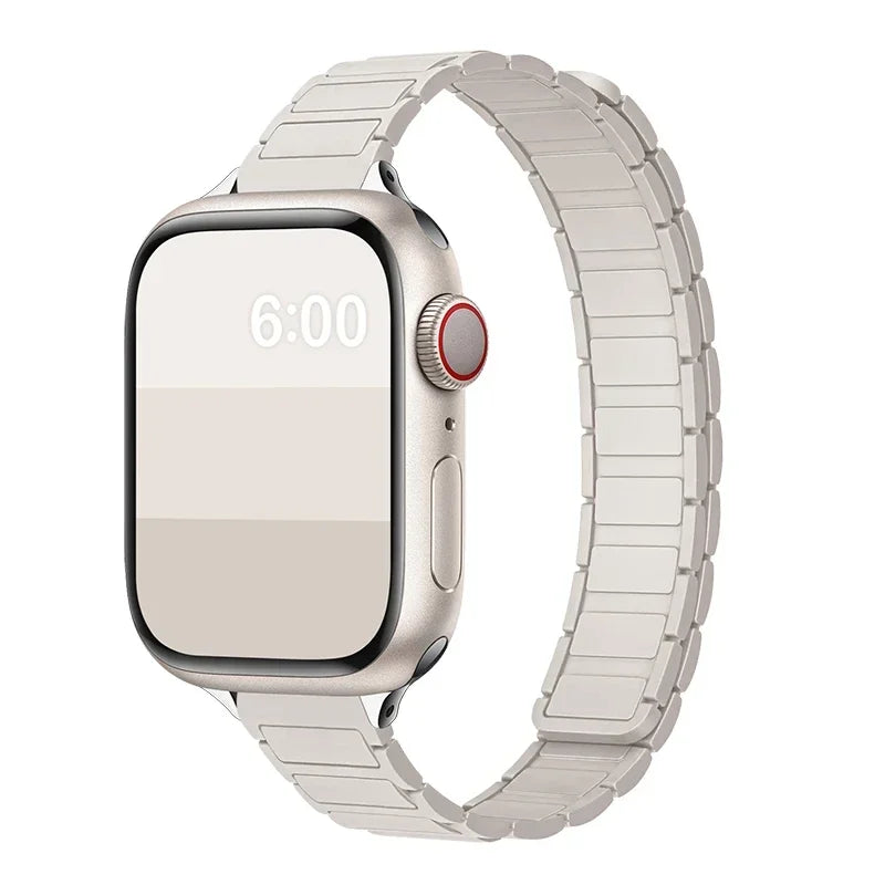 Magnetic Strap for Apple Watch 10 Band 44mm 45mm 49mm 40mm 41mm 42mm 46mm Silicone Bracelet iWatch Series 7 8 SE 3 Ultra 2 9 11