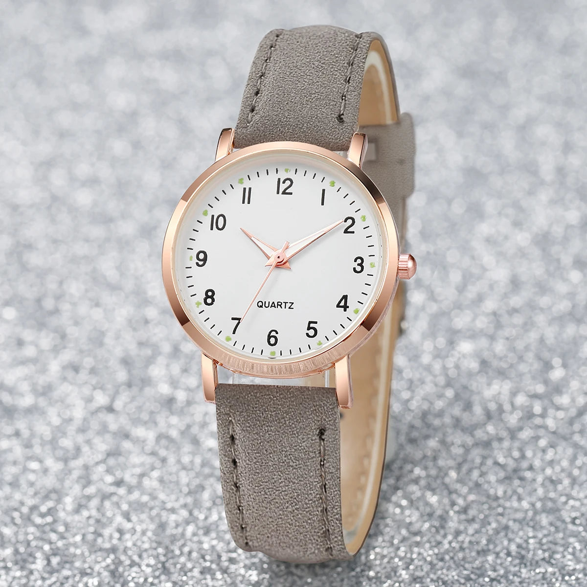 Fashion Women Watches Casual Arabic Dial Ladies Leather Band Quartz Watch Reloj Mujer Girls Clock Gift