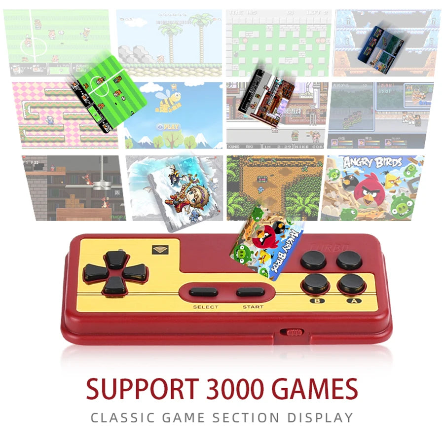 New FC 4K HD Game Stick Mini TV Video Handheld Game Console Wireless Plug&Play Retro Classic Emulator Gamepad Toy Gift