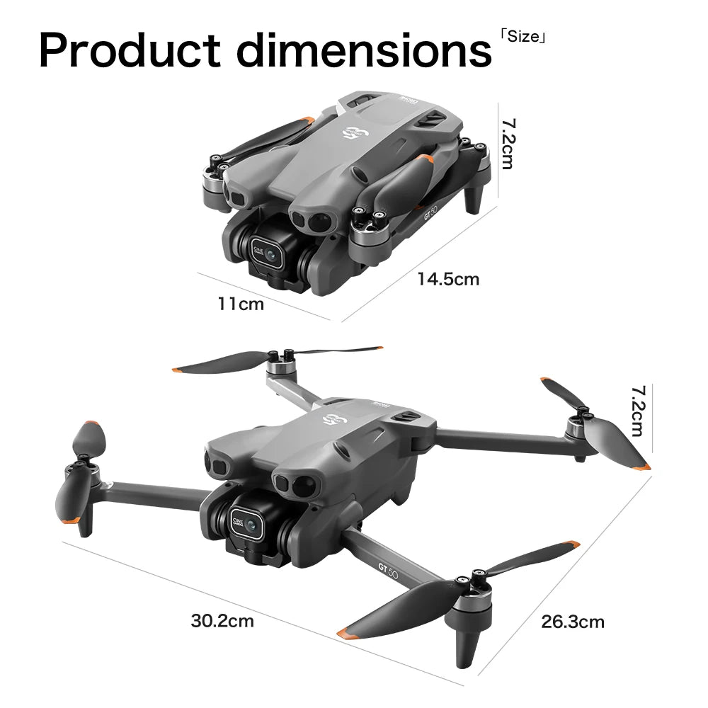 Original GT50 Drone 8K Professional HD Camera 5G WIFI Remote Control with screen RC Brushless Folding Dron Quadcopter Gift toy