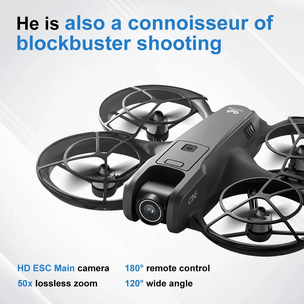 Original V666 Mini Drone 4K Professional Aerial 8k Dual Camera Intelligent obstacle avoidance  Brushless Quadcopter Kid RC Toys