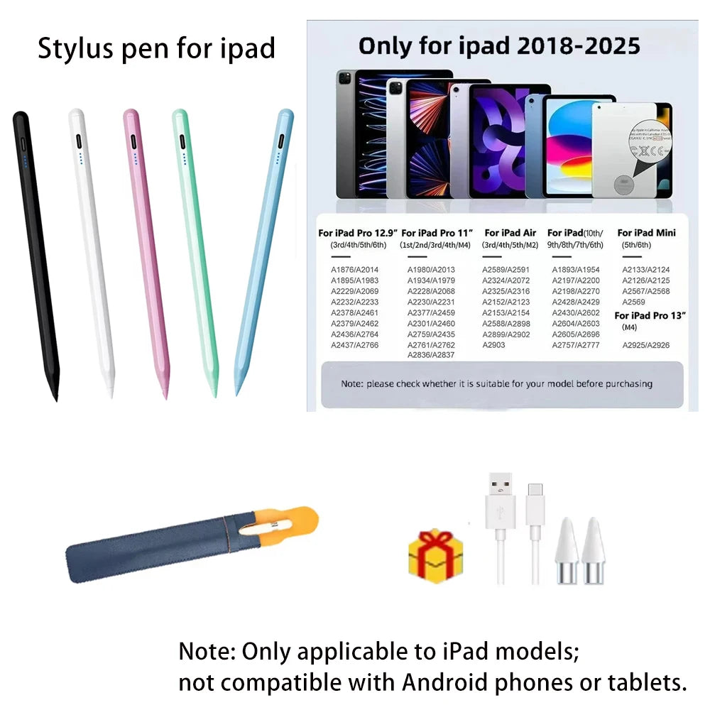 Dedicated iPad Pen Stylus for Apple iPad pro Mini Air Compatible with Pencil2 2018-2022 Models