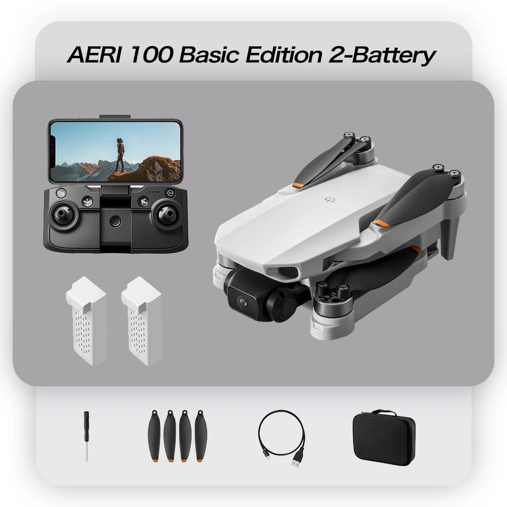 Original Aeri100/Aeri100VR Remote Control Drone WIFI RC Dron Quadcopter Obstacle Avoidance 8K HD Dual Camera FPV Mini Dron Toys