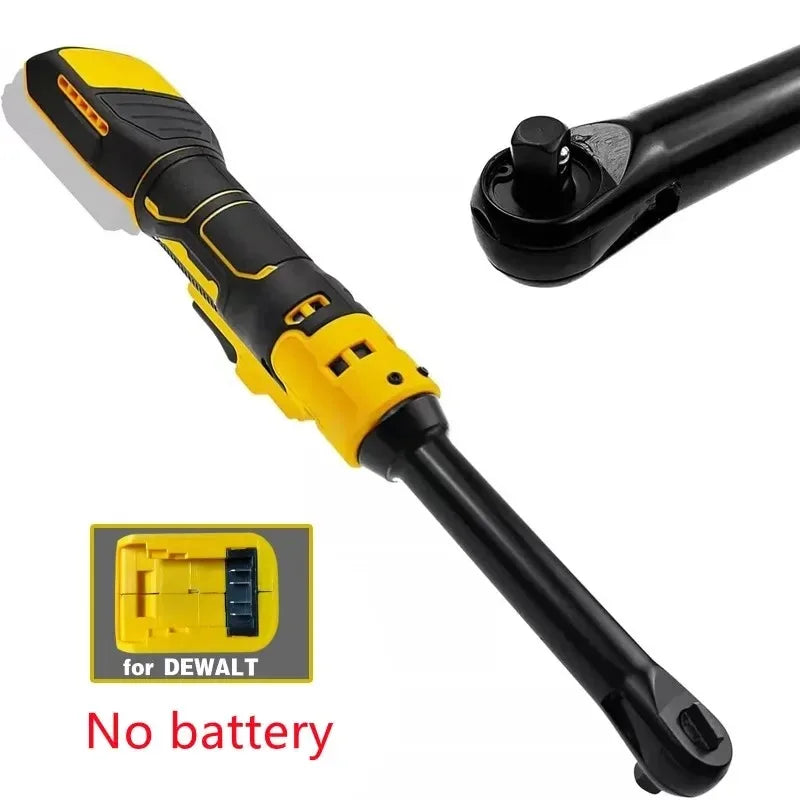 Cordless Ratchet Wrench Upgraded Extended Head Removal Screw Nut 220N.m 3/8" Electric Driver for Dewalt 18V 20V Battery pin