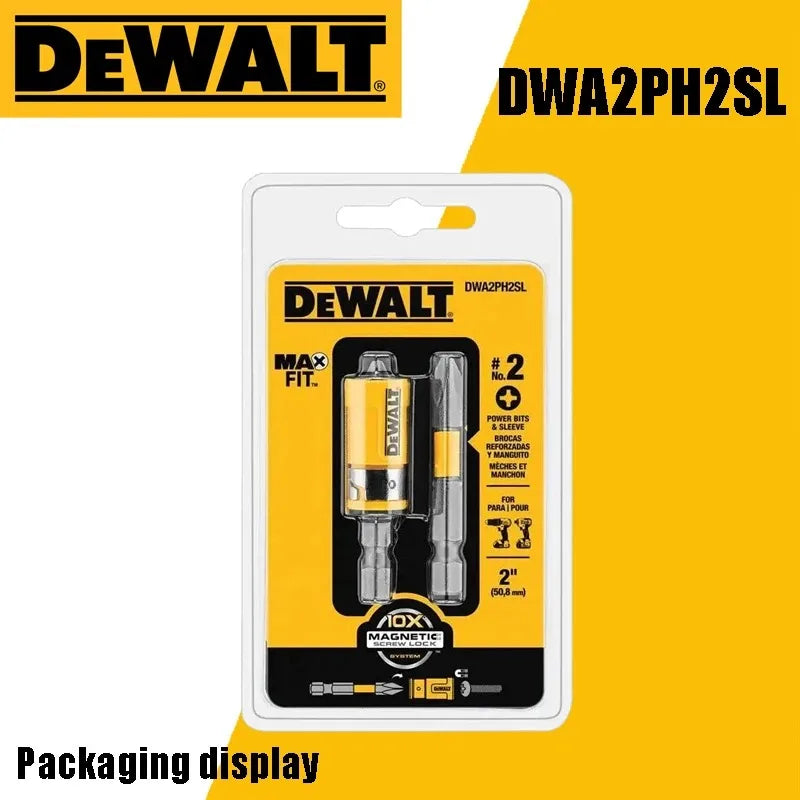 DEWALT DWA2PH2SL 2-Inch Impact Phillips Head Screwdriver Bit Set with Rotating Magnetic Suction Cup for Enhanced Grip And Contro