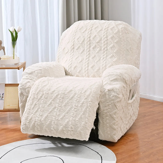 4/6/8pcs a set, double-sided jacquard braid Chivas sofa cover, elastic soft sofa recliner cover decorative protection