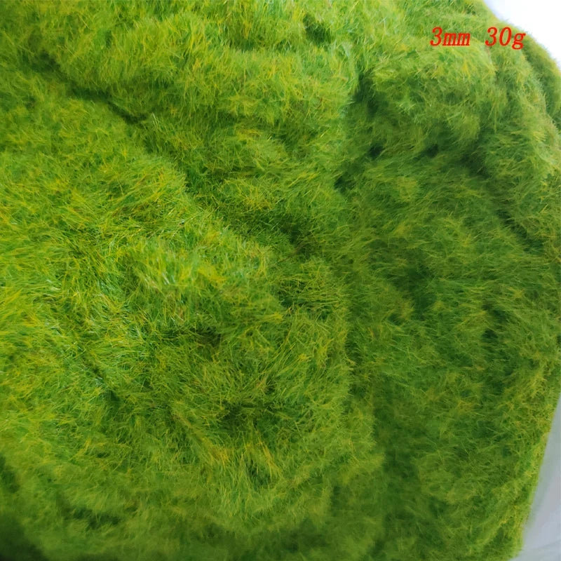 3MM Miniature Grass Powder for Making Terrain Grass DIY Lawn Building Sand Table/Railway/Wargame Model Scenery Diorama 30g/bag