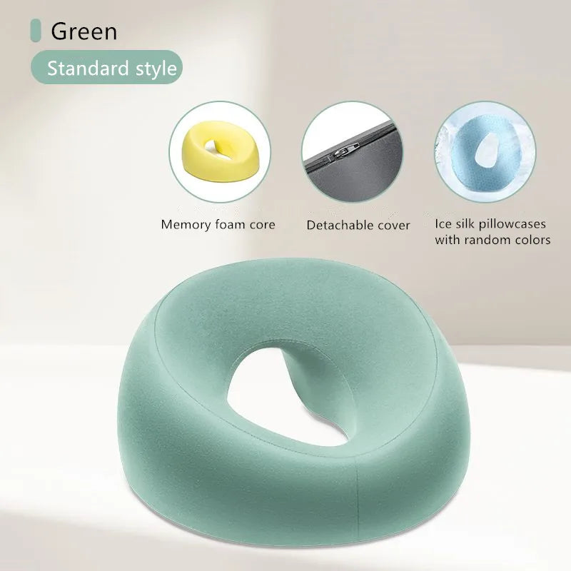 Face Down Pillow Prone Pillow for Prone Face Down Resting Comfort Memory Foam Ergonomics Home Massage Headrest for Beauty Salon