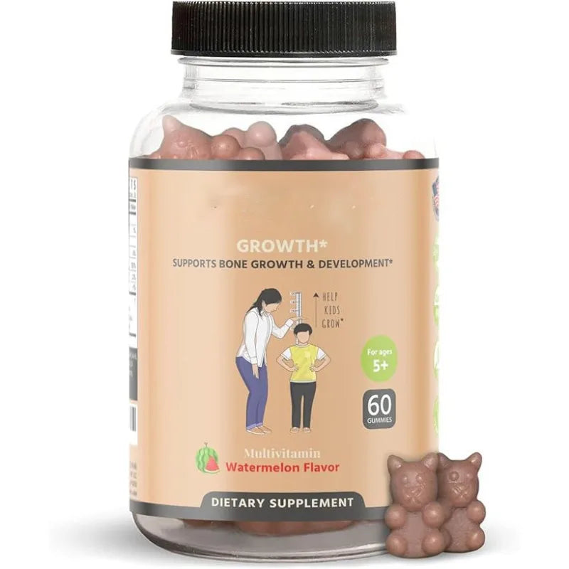 Kids Multivitamin Gummies with Calcium Vitamin D Daily Wellness Support for Kids Watermelon Flavor 60 Gummies