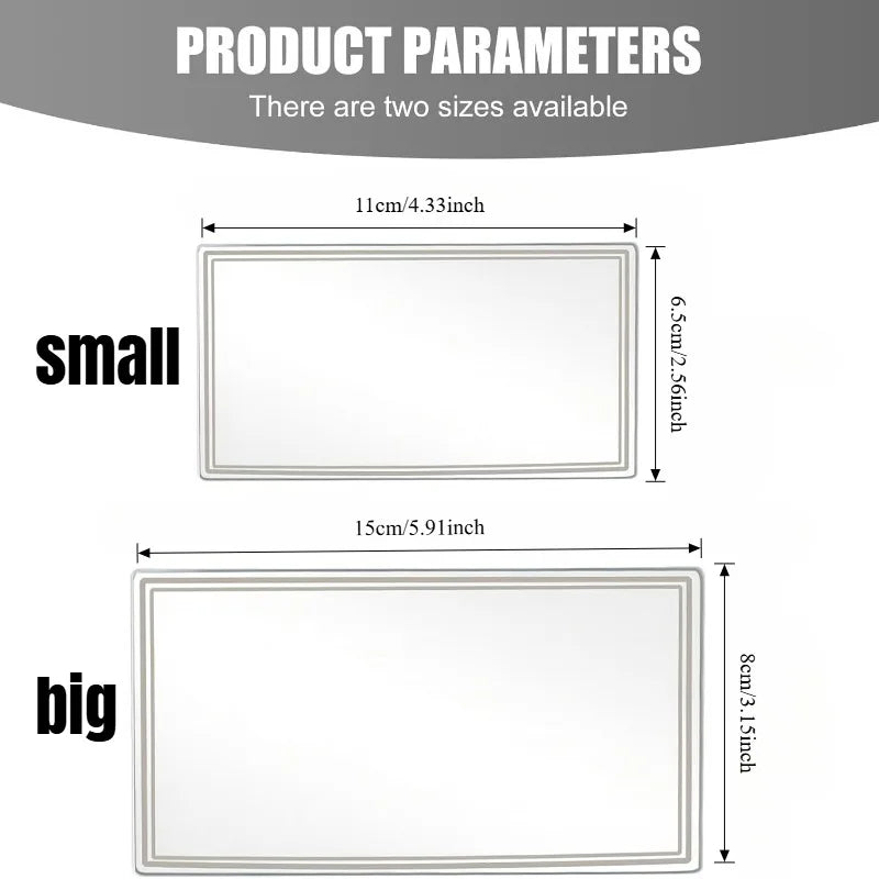 Car Sun Visor Mirror,Stainless Steel Sun-Shading Cosmetic Mirror for Wife Girlfriend,Seatback Makeup Mirror Stick on Car Vanity