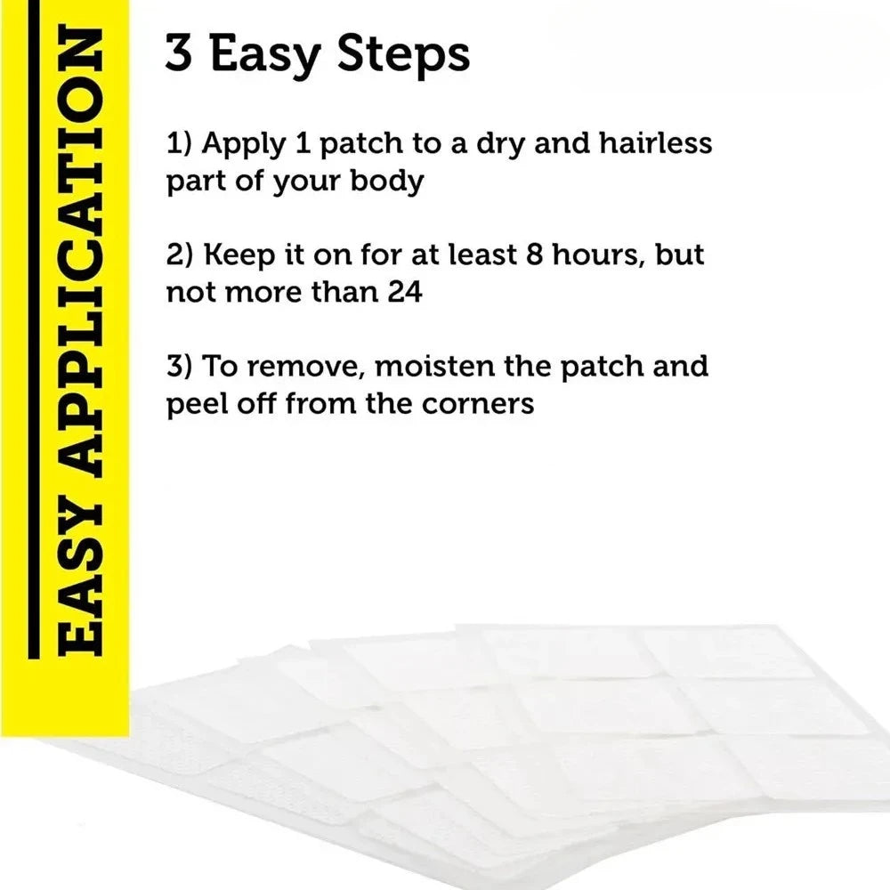 30 Patches Multivitamin Transdermal Patches Vitamins A, B, C, D, E, Biotin For Women , Brain, Heart, Immune & Energy