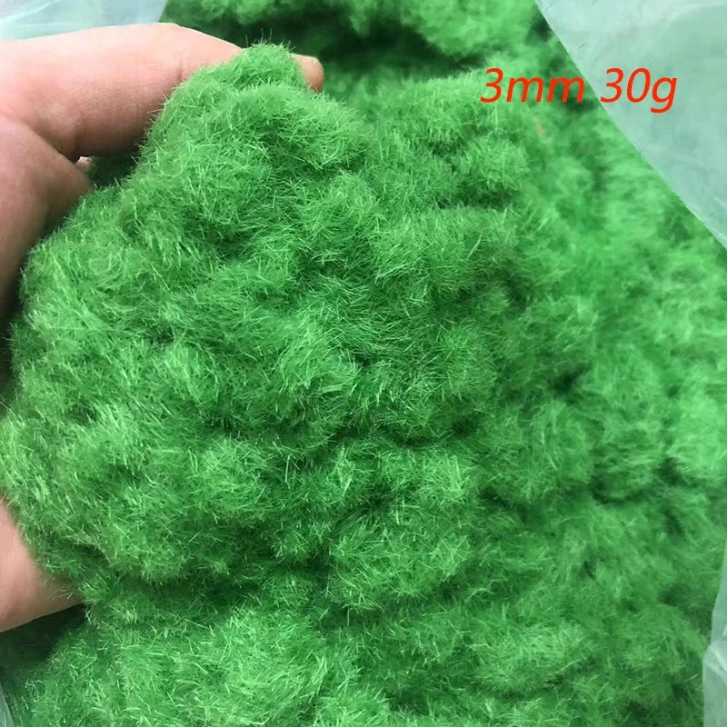3MM Miniature Grass Powder for Making Terrain Grass DIY Lawn Building Sand Table/Railway/Wargame Model Scenery Diorama 30g/bag