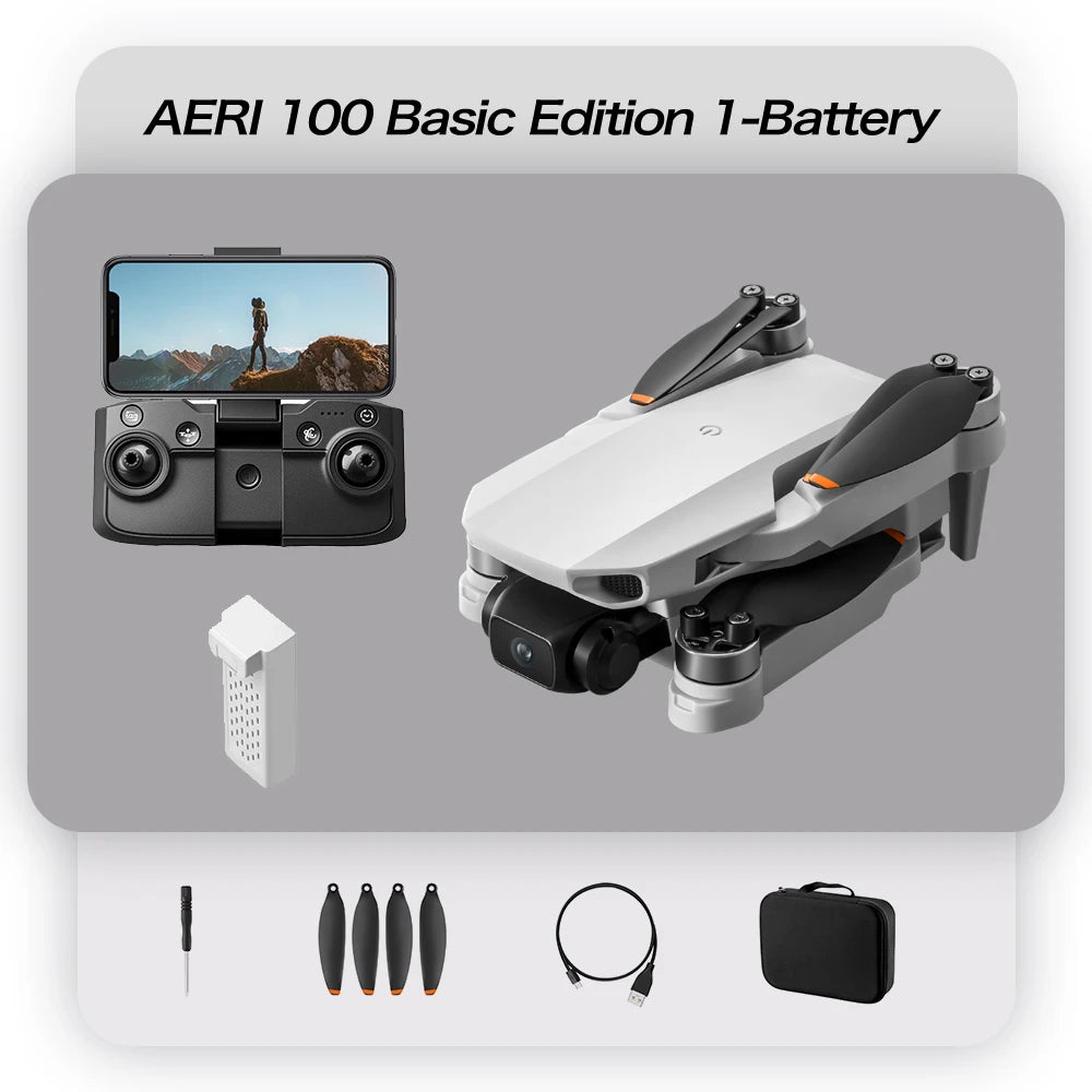 Original Aeri100/Aeri100VR Remote Control Drone WIFI RC Dron Quadcopter Obstacle Avoidance 8K HD Dual Camera FPV Mini Dron Toys