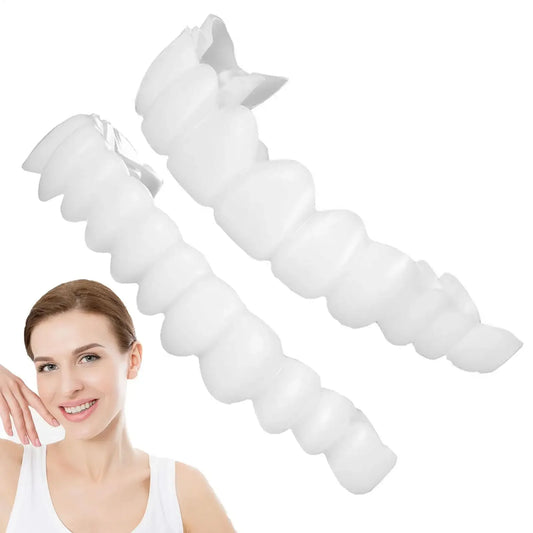 Unisex Upper Lower Temporary Teeth Veneers Portable Household Oral Beauty Accessory For Daily Cosmetic Use