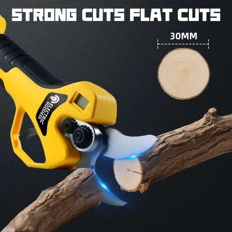 Brushless Electric Scissor Garden Trimmer 30mm Cutting Electric Pruning Shears Garden Power Tools for Dewalt 20V Battery Pins