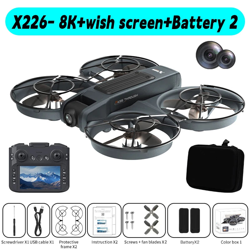 Original Mini Drone X226/X226VR Drones 4K Professional Remote Control Helicopter Plane RC Dron Quadcopter Toys Gift for Kids