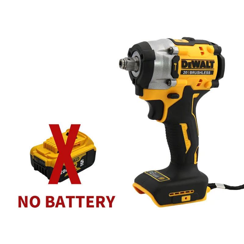Dewalt DCF921 Cordless Electric Brushless Impact Wrench High Torque LED Light 406N.m Lightweight Professional Power Tool