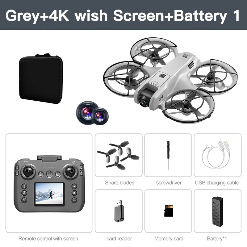 Original V666 Mini Drone 4K Professional Aerial 8k Dual Camera Intelligent obstacle avoidance  Brushless Quadcopter Kid RC Toys