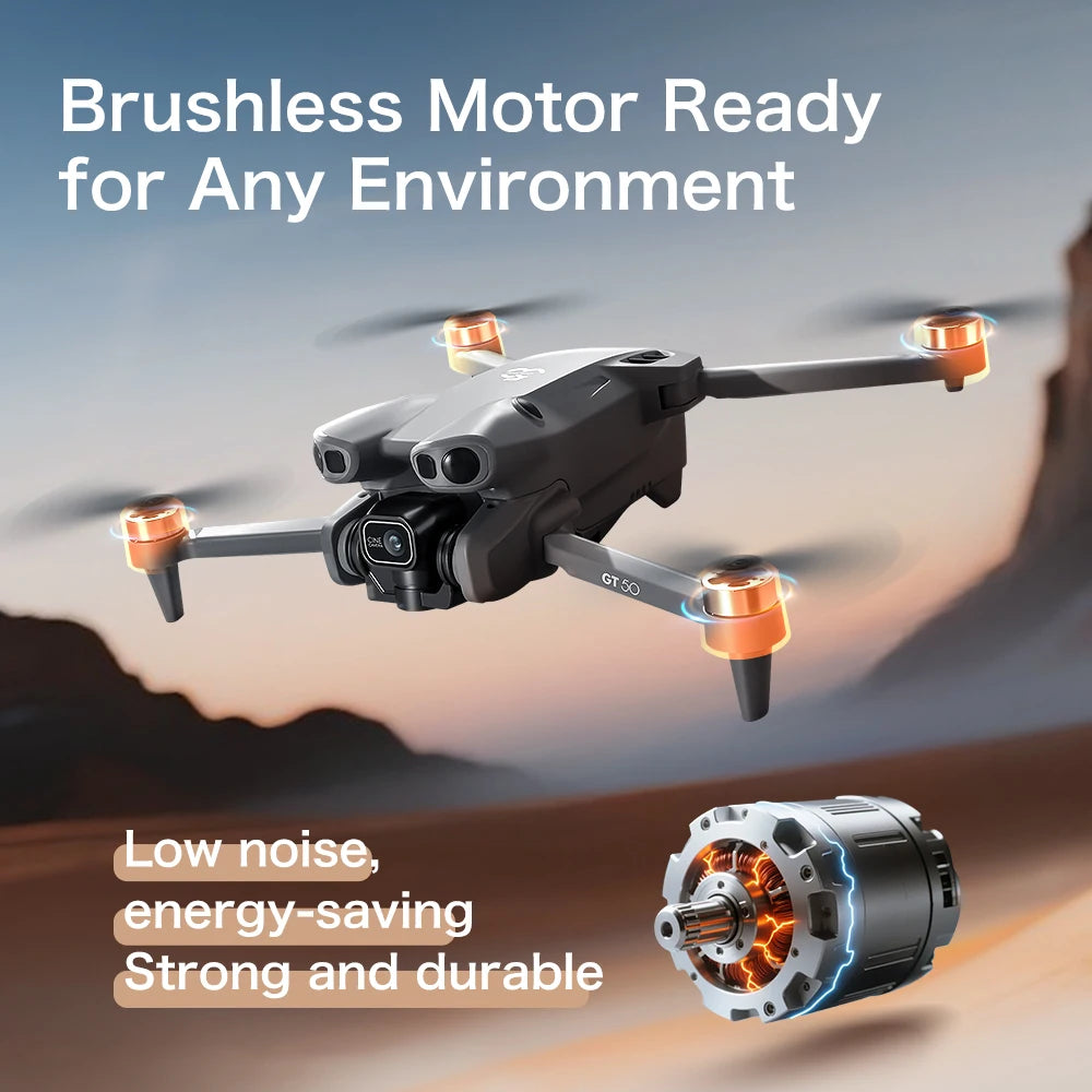 Original GT50 Drone 8K Professional HD Camera 5G WIFI Remote Control with screen RC Brushless Folding Dron Quadcopter Gift toy