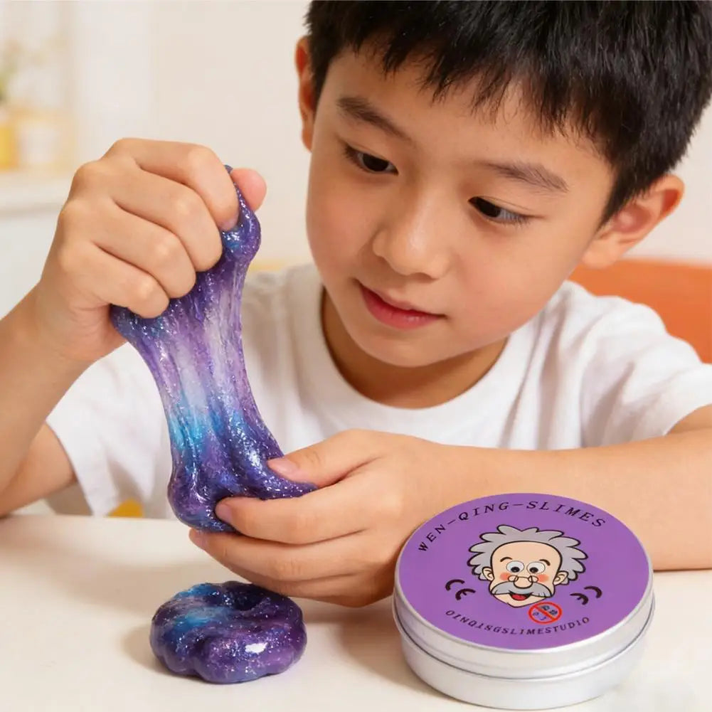 Reusable Putty Liquid Crystal Bouncy Slime Toy Kid Safe Mud Stress Relief Color Clay Shape Handmade DIY Handgum Playdough
