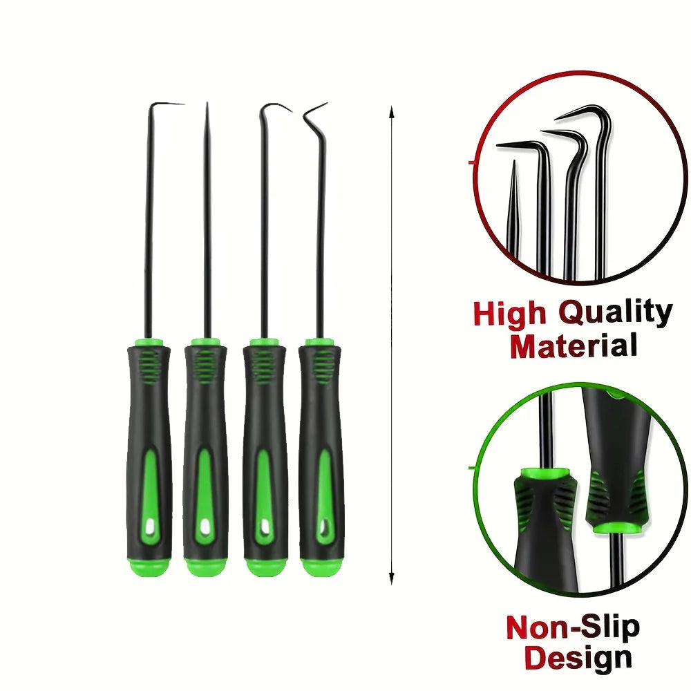 10/4Pcs Precision Oil Seal Pick Tool, Seal Puller, Easy Removal Tool Car Oil Seals O-Rings, Pick Tool, Precision Pick & Hook Set