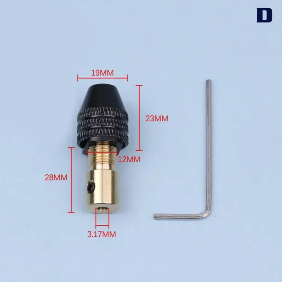 1pcs Universal Mini Chuck Electronic Drill Bit Collet  Multifunction Micro Electric Drill Tool Set Fixture Clamp