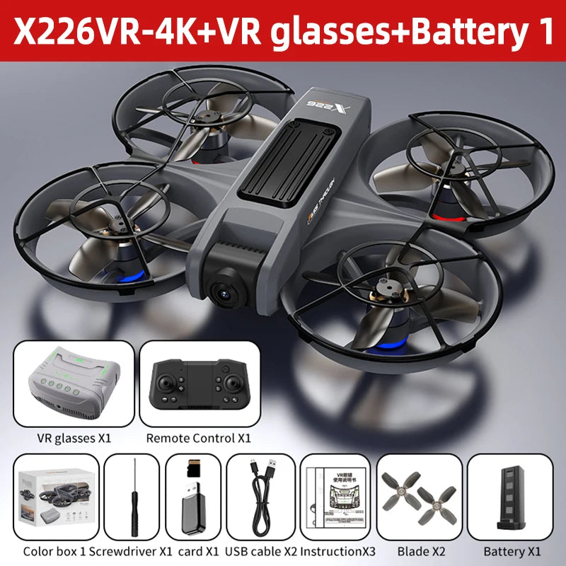 Original Mini Drone X226/X226VR Drones 4K Professional Remote Control Helicopter Plane RC Dron Quadcopter Toys Gift for Kids