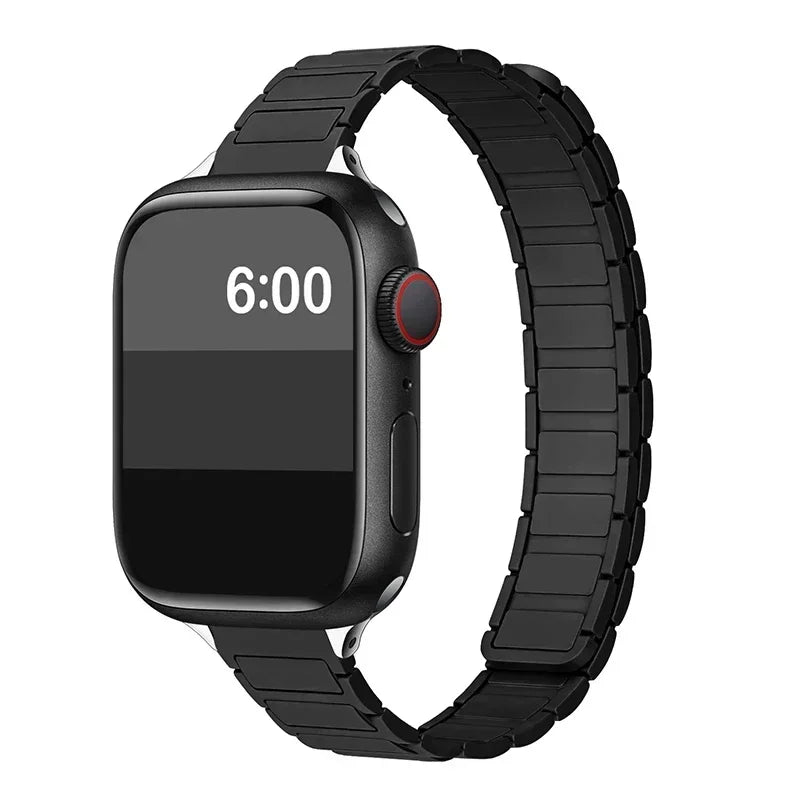 Magnetic Strap for Apple Watch 10 Band 44mm 45mm 49mm 40mm 41mm 42mm 46mm Silicone Bracelet iWatch Series 7 8 SE 3 Ultra 2 9 11