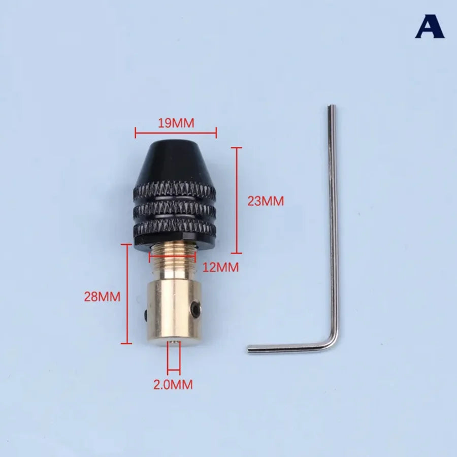 1pcs Universal Mini Chuck Electronic Drill Bit Collet  Multifunction Micro Electric Drill Tool Set Fixture Clamp