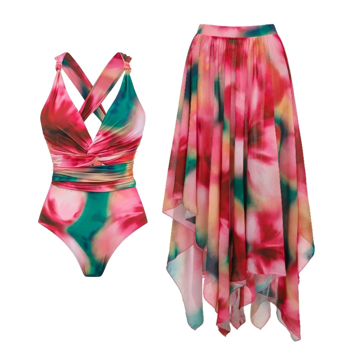 New Tankini Swimwears Tankini Set Sexy Swimsuit Women Summer Bathing Suit Bikini Set Sleeveless Beach Swimming Suit Female