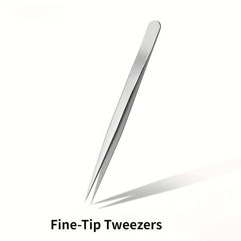 Stainless Steel Precision Pointed Tweezers, Beauty Makeup Eyebrow Pliers, Hair Removal , Accurate Pimple/Blackhead Extraction
