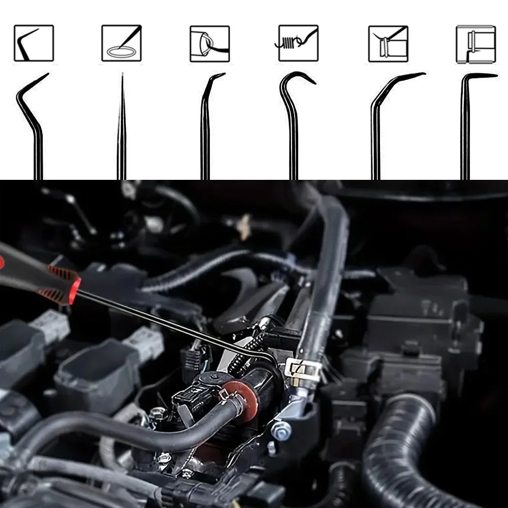 10/4Pcs Precision Oil Seal Pick Tool, Seal Puller, Easy Removal Tool Car Oil Seals O-Rings, Pick Tool, Precision Pick & Hook Set