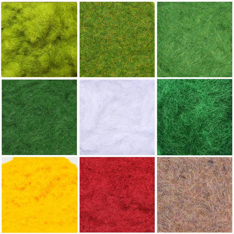3MM Miniature Grass Powder for Making Terrain Grass DIY Lawn Building Sand Table/Railway/Wargame Model Scenery Diorama 30g/bag