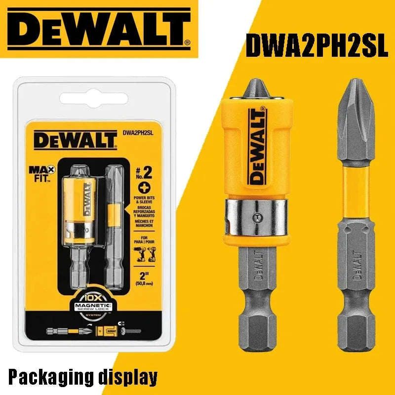 DEWALT DWA2PH2SL 2-Inch Impact Phillips Head Screwdriver Bit Set with Rotating Magnetic Suction Cup for Enhanced Grip And Contro