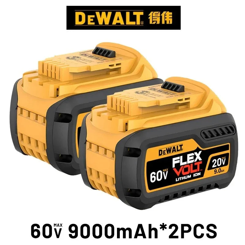 DeWALT 100% Original Battery 20V/60V 9000mAh MAX FlexVolt for DCB200 DCB205 DCB206 DCB209 DCB182 Power Tool Battery Air Transpor